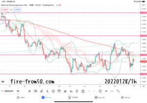 【Weekly】2022年1月24日週メキシコペソ円トレード