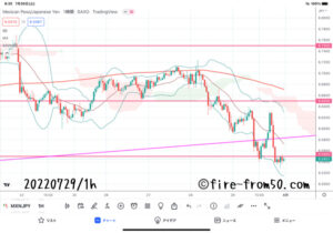 【Weekly】2022年7月25日週メキシコペソ円トレード