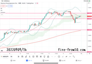 【Weekly】2022年9月5日週メキシコペソ円トレード
