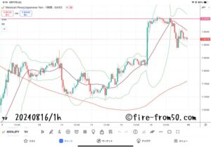 【Weekly】2024年8月12日週メキシコペソ円トレード