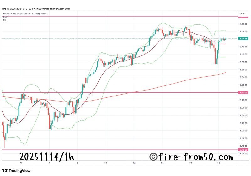 【Weekly】2025年11月10日週メキシコペソ円トレード